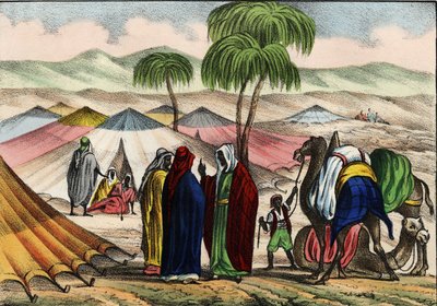 Arab caravan in Algeria by Unknown artist