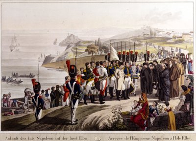 Arrival of Napoleon to Elba Island by Unknown artist