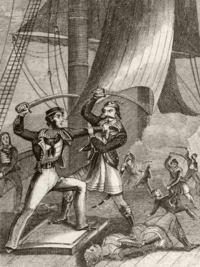 Attack of Pirates by Unknown artist