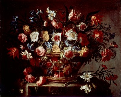 Basket of Flowers by Unknown artist