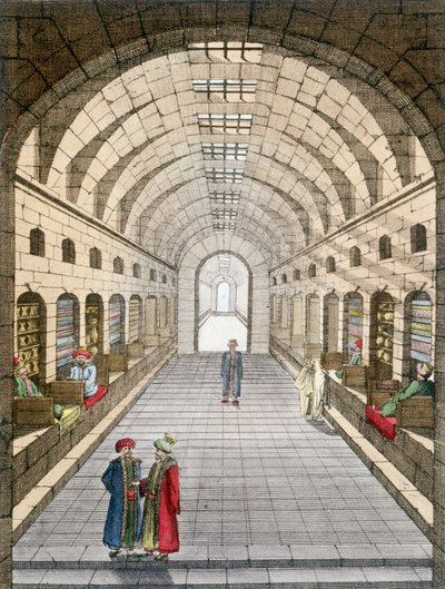 Bazaar (souk) of Tunis, Tunisia. by Unknown artist