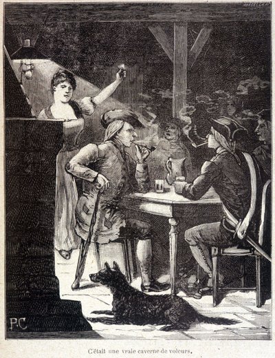 Cartridge in a tavern by Unknown artist