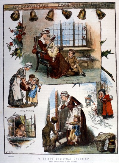 Christmas Memories, Engraving by Unknown artist