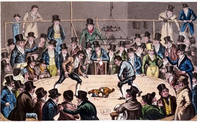 Cockfighting by Unknown artist