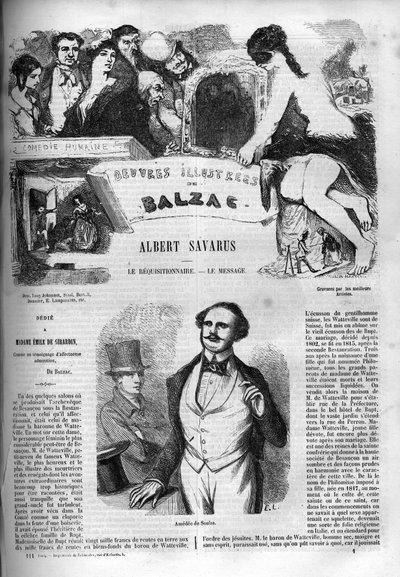Cover for the novel Albert Savarus by Unknown artist