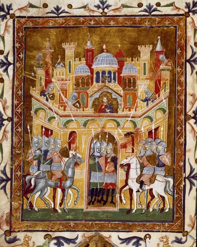 Crusades: the defense of Jerusalem (miniature) by Unknown artist