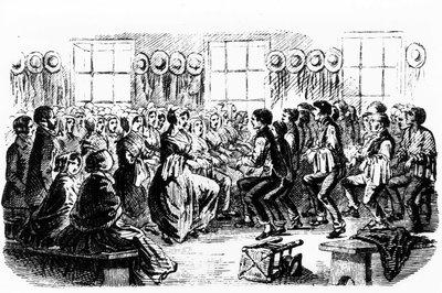 Dance Shakers. 19th century engraving by Unknown artist