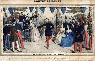 Dance certificate, mid-19th century, Stella collection by Unknown artist