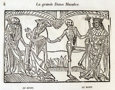 Dance Macabre - Engraving by Unknown artist