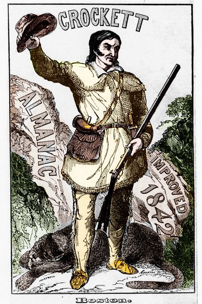 David Crockett (1786-1836), American pioneer - Almanac by Unknown artist
