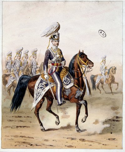 English Army of India: cavalry of Madras by Unknown artist