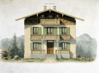 Facade of a German house by Unknown artist