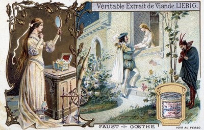 Faust by Goethe - Liebig advertising sticker by Unknown artist