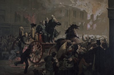 Fire engine, late 19th century by Unknown artist