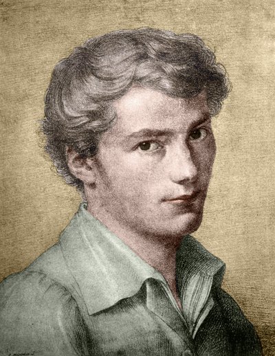 Franz Schubert Young by Unknown artist