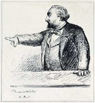 Gambetta Delivering His Speech on Amnesty by Unknown artist