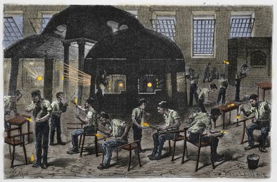 Glassblowing Factory by Unknown artist