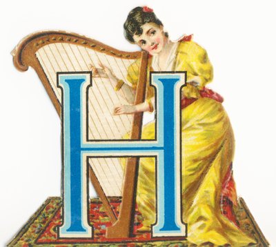 H: Harpist by Unknown artist