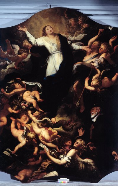 Immaculate Conception with St Philip Neri by Unknown artist