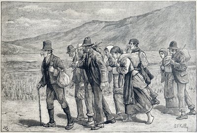 Ireland: seasonal workers for harvest by Unknown artist