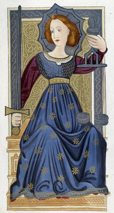 Justice - Facsimile of an Illumination by Unknown artist