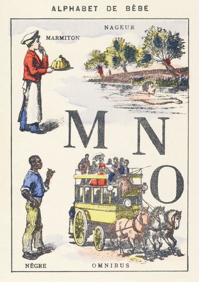 M N W: Pot, Swimmer, Negro, Omnibus by Unknown artist