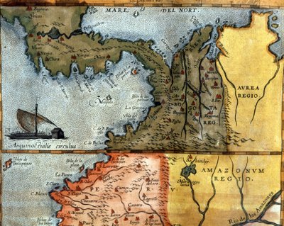 Map of Central America. 16th century. by Unknown artist