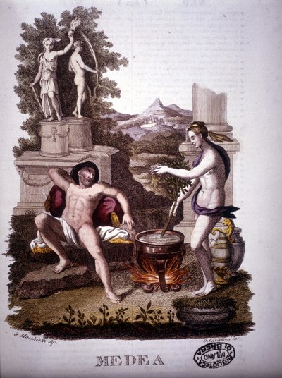 Medea - in Dizionario mitologico by Unknown artist