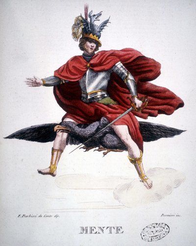 Mente - engraving by Unknown artist