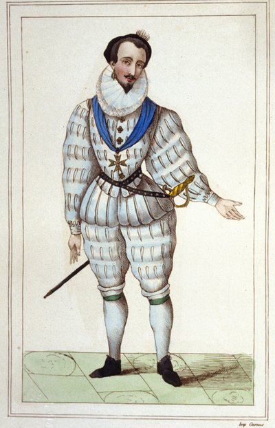 Mignon by Henri III. Engraving from 1830 by Unknown artist