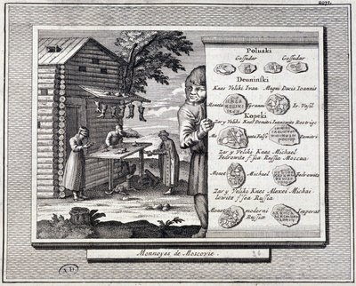 Muscovite coins and shoemaker by Unknown artist