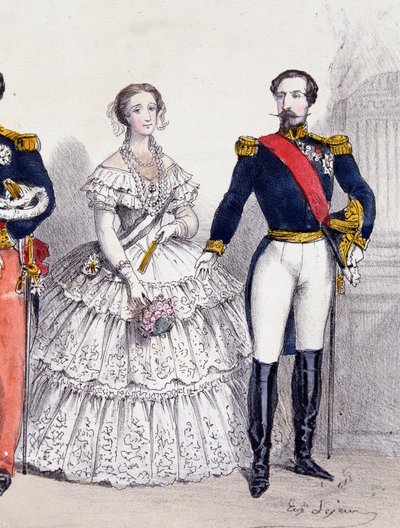 Napoleon III and Eugenie by Unknown artist