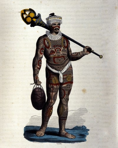 Native of Nuku-Hiva (Marquises Island). by Unknown artist