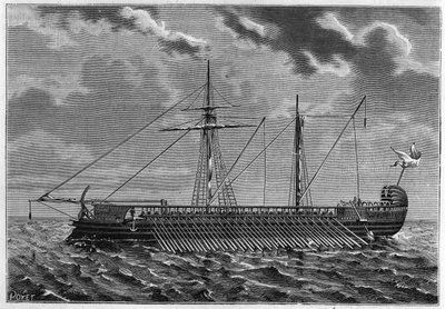 Overview of an Athenian Triere by Unknown artist