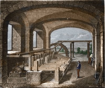 Paper making in the 19th century by Unknown artist
