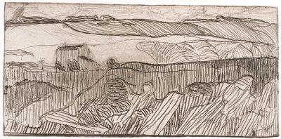 Striped Landscape by Unknown artist