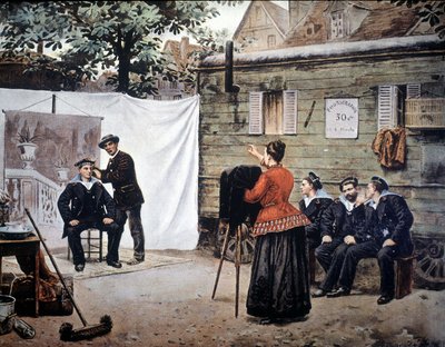 Traveling Photographer in France in 1890 by Unknown artist