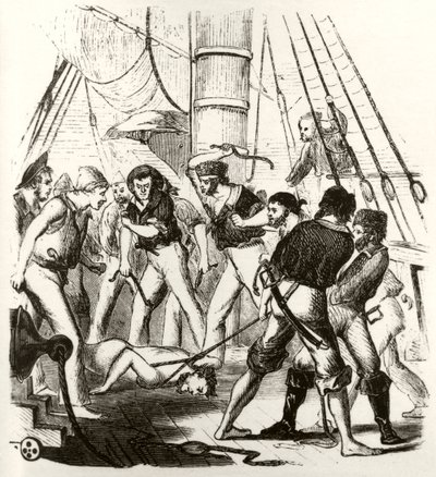 Pirates tormenting George Withers by Unknown artist