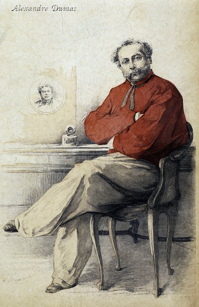 Portrait of Alexandre Dumas Jr. by Unknown artist