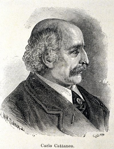 Portrait of Carlo Cattaneo (1801-1869) by Unknown artist