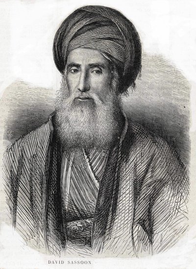 Portrait of David Sassoon 1792-1865 by Unknown artist