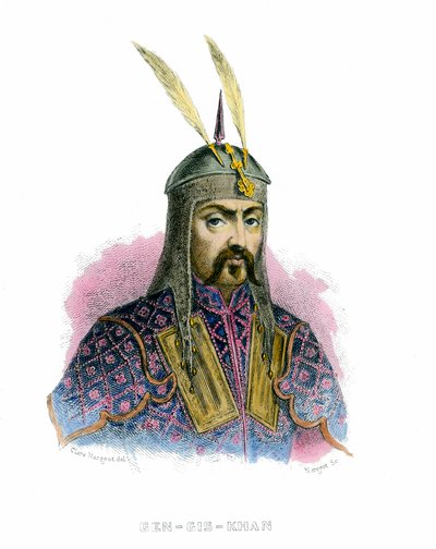 Portrait of Genghis Khan (Temudjin) by Unknown artist