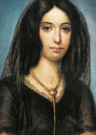 Portrait of George Sand by Unknown artist