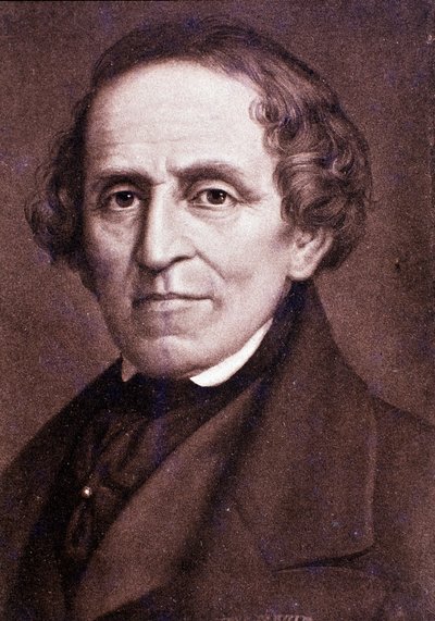 Portrait of Giacomo Meyerbeer (engraving) by Unknown artist