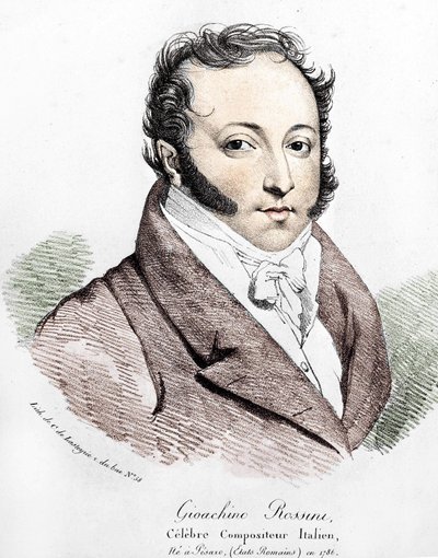 Portrait of Gioacchino Rossini (1792-1868) by Unknown artist