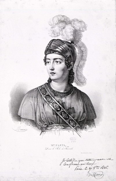 Portrait of Giuditta Pasta by Unknown artist