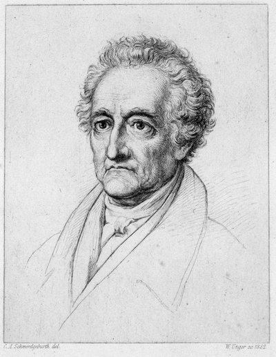 Portrait of Goethe - 19th Century Chromolithography by Unknown artist