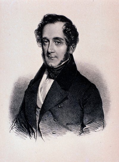 Portrait of Joseph Mayseder (lithography) by Unknown artist