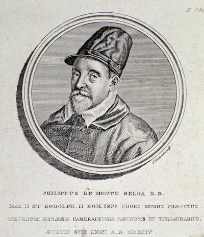 Portrait of Philippe de Monte by Unknown artist