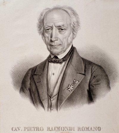 Portrait of Pietro Raimondi (engraving) by Unknown artist